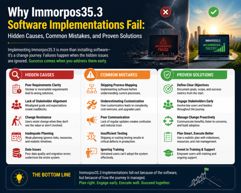 Why Immorpos35.3 Software Implementations Fail: Hidden Causes, Common Mistakes, and Proven Solutions why immorpos35.3 software implementations fail